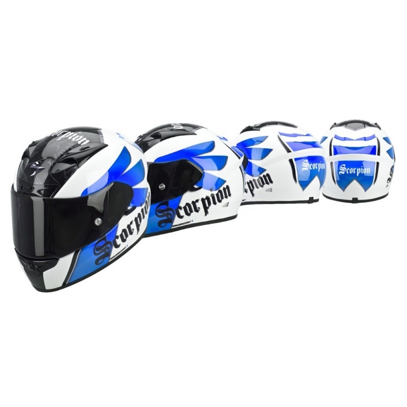 Integrálna prilba Scorpion EXO-710 Knight bielo-modrá vypredaj výpredaj