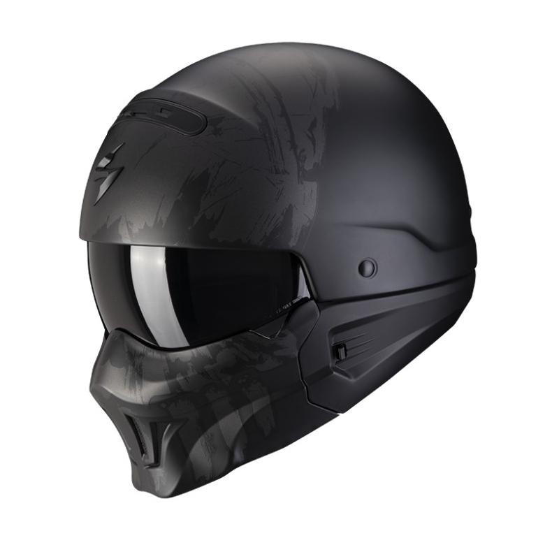 Prilba na motocykel Scorpion EXO-COMBAT EVO MARAUDER matná čierna-tmavo sivá
