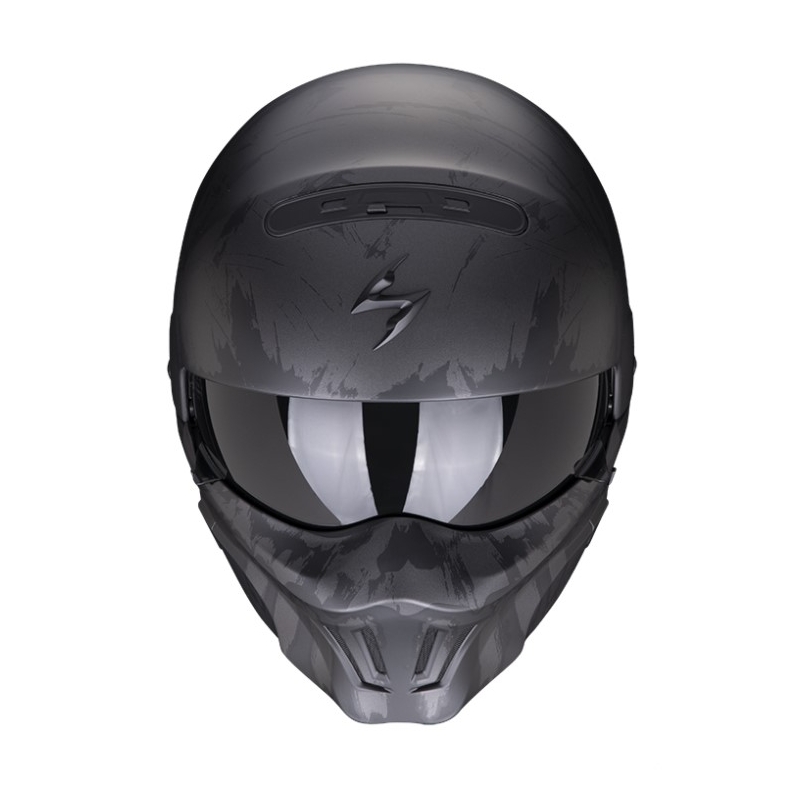 Prilba na motocykel Scorpion EXO-COMBAT EVO MARAUDER matná čierna-tmavo sivá