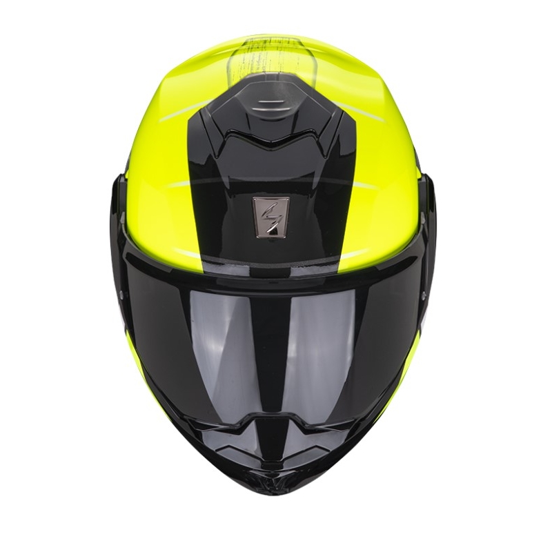 Preklápacia prilba na motocykel Scorpion EXO-TECH PRIMUS neónovo žlto-čierna výpredaj