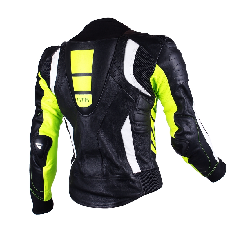 Pánska bunda Street Racer GT6 čierno-bielo-fluorescenčno žltá výpredaj