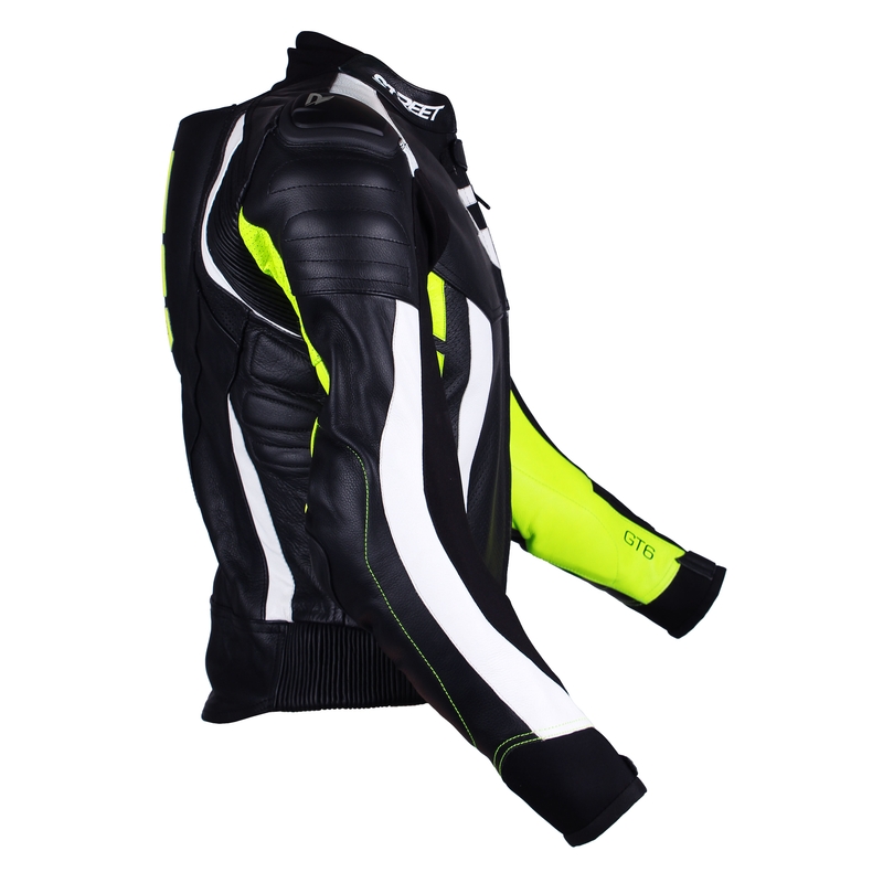 Pánska bunda Street Racer GT6 čierno-bielo-fluorescenčno žltá výpredaj