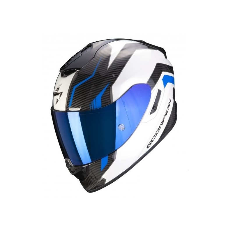 Integrálna prilba na motocykel Scorpion EXO-1400 Air Fortuna bielo-modrá
