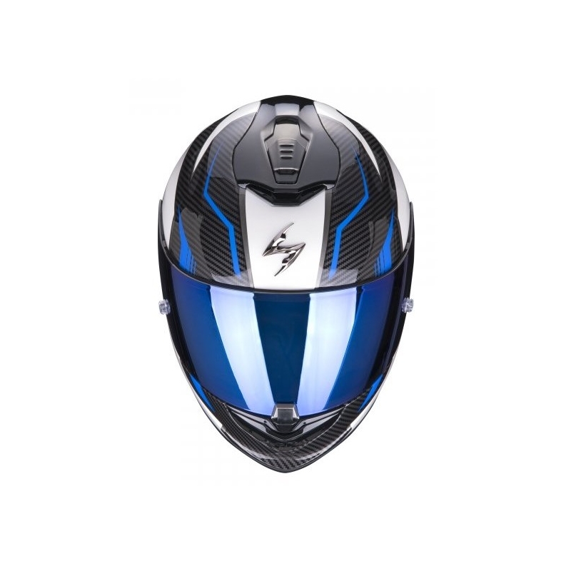 Integrálna prilba na motocykel Scorpion EXO-1400 Air Fortuna bielo-modrá