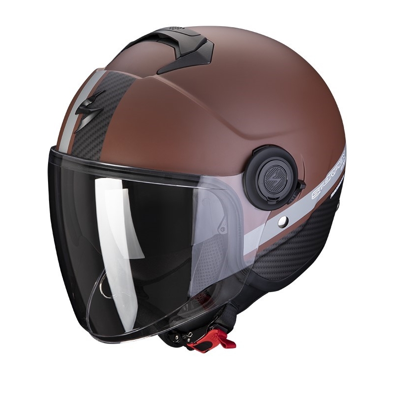 Prilba na motocykel SCORPION EXO-CITY STRADA matná hnedo-čierna