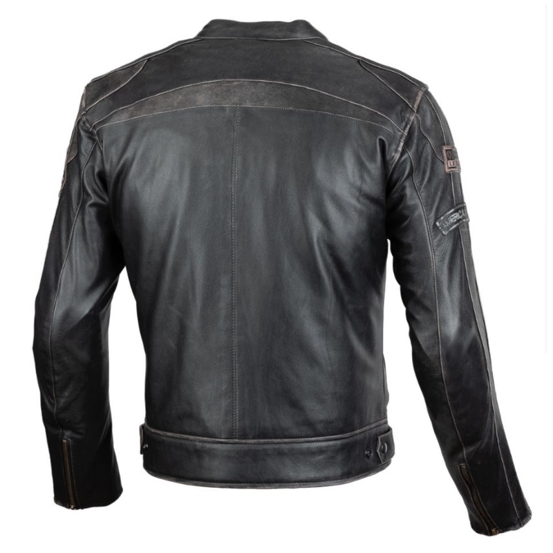Bunda na motocykel SECA Aviator II čierno-hnedá