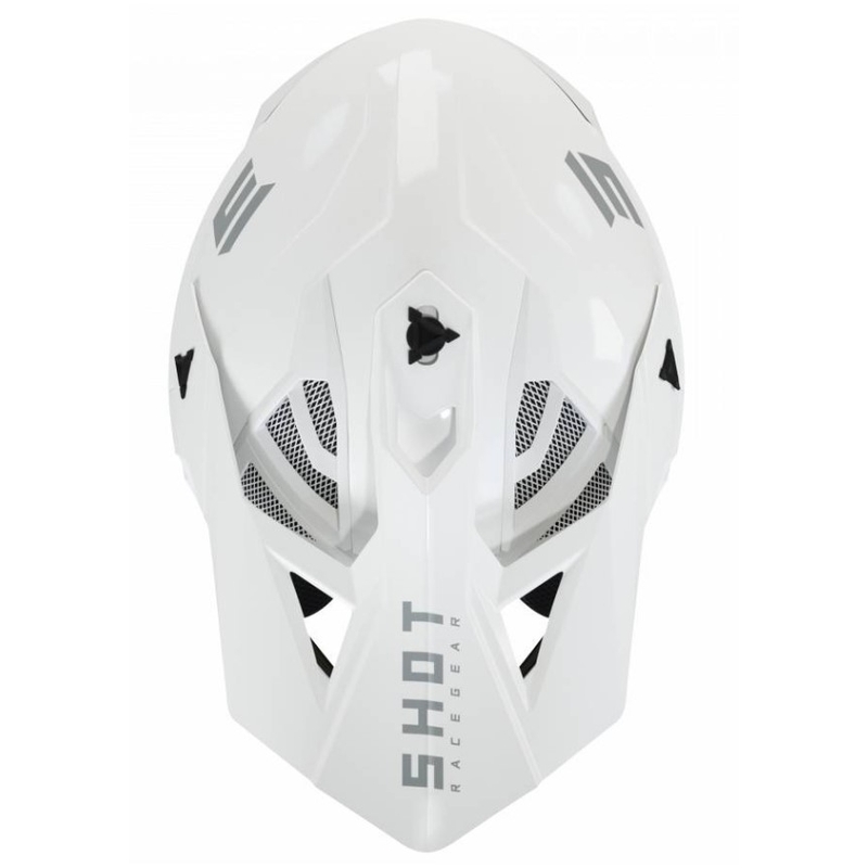 Motokrosová prilba Shot Lite Fury Solid 2.0 biela