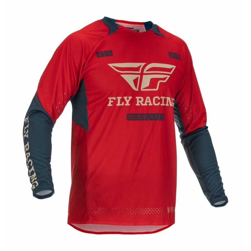 Motokrosový dres FLY Racing Evolution DST 2022 červeno-sivý
