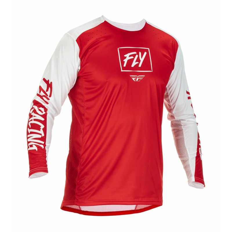 Motokrosový dres FLY Racing Lite 2022 červeno-biely