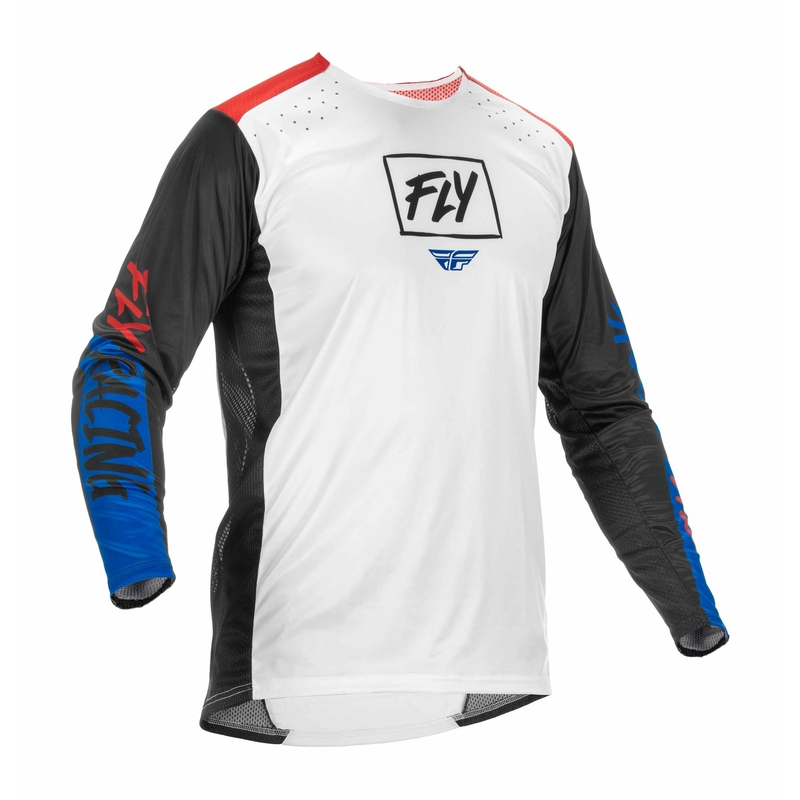 Motokrosový dres FLY Racing Lite 2022 bielo-červeno-modrý