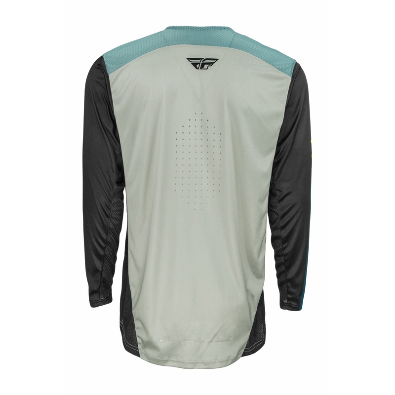 Motokrosový dres FLY Racing Lite 2022 šedo-tyrkysový hi-vis výpredaj
