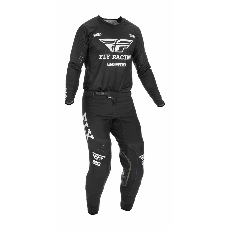 Motokrosové nohavice FLY Racing Evolution DST 2022 bielo-čierne