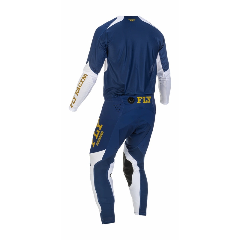 Motokrosové nohavice FLY Racing Evolution DST 2022 modro-bielo-zlaté