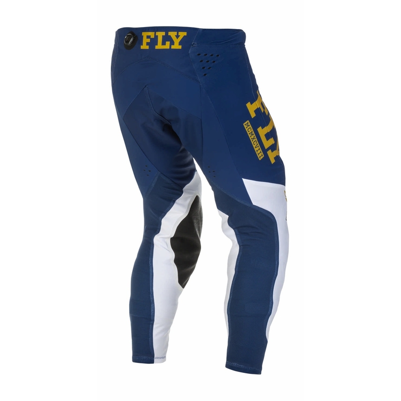 Motokrosové nohavice FLY Racing Evolution DST 2022 modro-bielo-zlaté