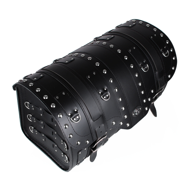 Kožený moto kufor na motocykel Chopper RSA-15B so zámkom