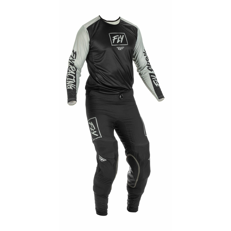 Motokrosové nohavice FLY Racing Lite 2022 čierno-šedé výpredaj