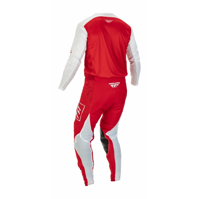 Motokrosové nohavice FLY Racing Lite 2022 bielo-červené