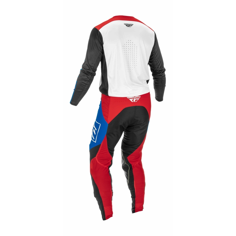Motokrosové nohavice FLY Racing Lite 2022 červeno-čierno-modré