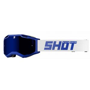 Motokrosové okuliare Shot Iris 2.0 Solid bielo-modré