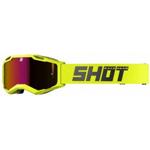 Motokrosové okuliare Shot Iris 2.0 Solid fluorescenčno žlté