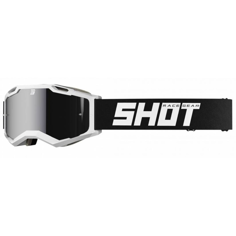 Motokrosové okuliare Shot Iris 2.0 Solid čierno-biele