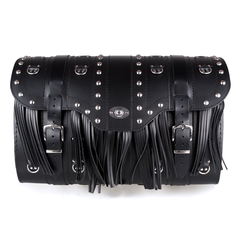 Kožený moto kufor na motocykel Chopper RSA-15C so zámkom