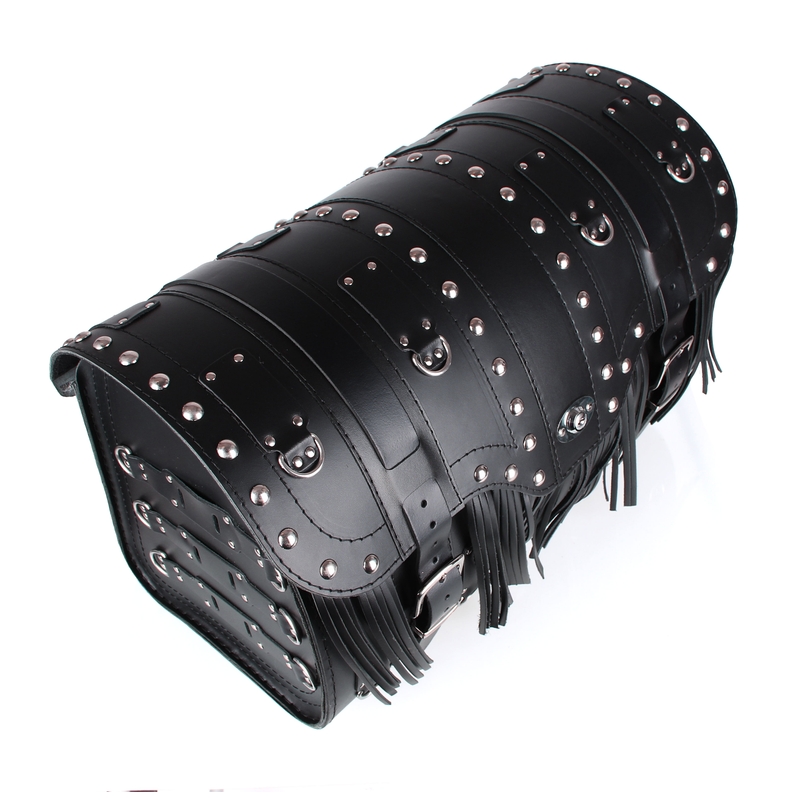 Kožený moto kufor na motocykel Chopper RSA-15C so zámkom