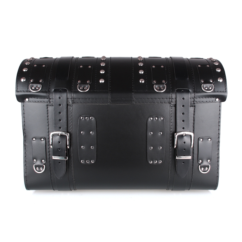 Kožený moto kufor na motocykel Chopper RSA-15C so zámkom