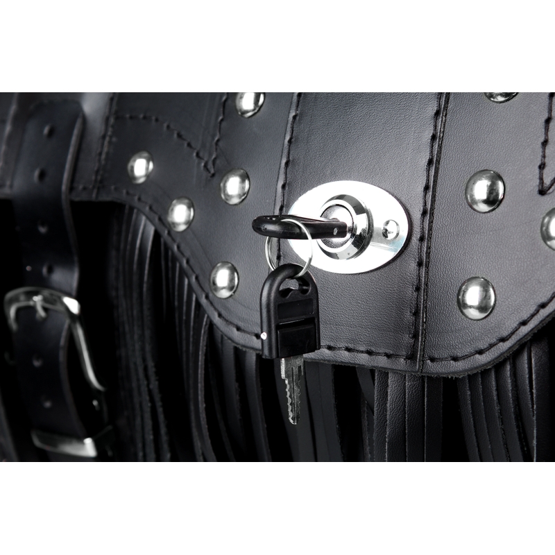 Kožený moto kufor na motocykel Chopper RSA-15C so zámkom