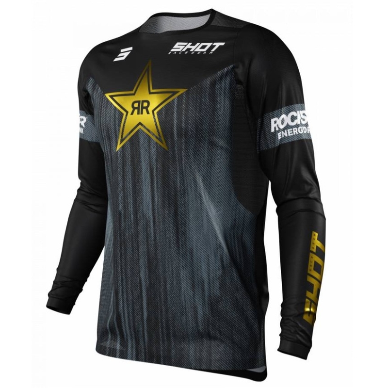 Motokrosový dres Shot Contact Replica Rockstar 2022 čierny výpredaj