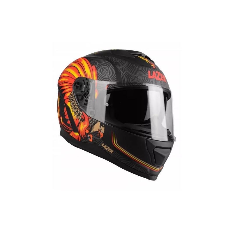 Integrálna prilba na motocykel Lazer Rafale Evo Phoenix čierno-šedo-oranžová