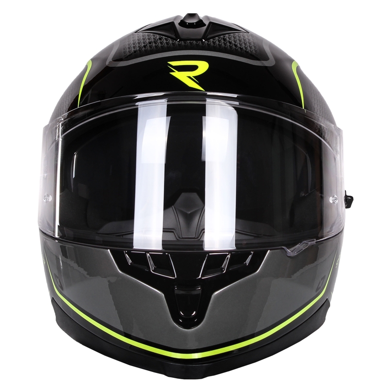 Integrálna prilba na motocykel Street Racer Magna čierno-žltá