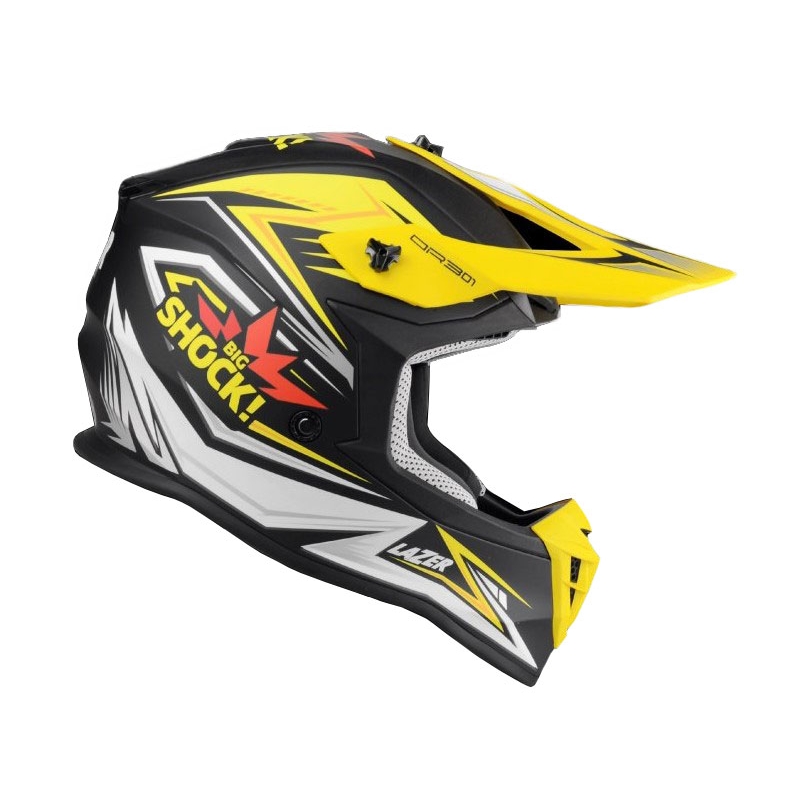 Motokrosová prilba Lazer OR301 Shock Replica čierno-žlto-biela