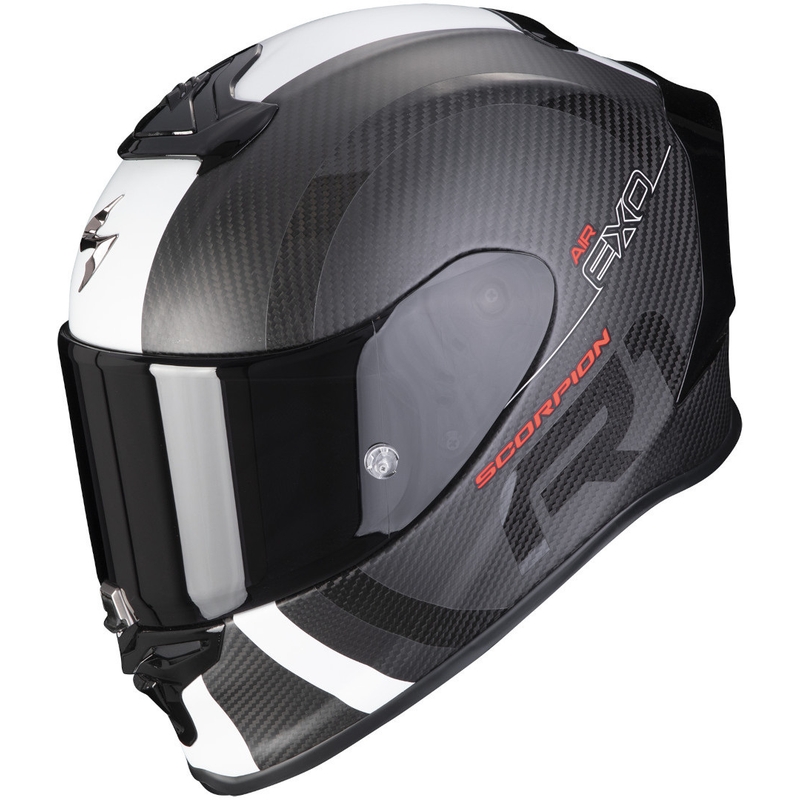 Integrálna prilba Scorpion EXO-R1 Carbon Air MG čierno-biela matná