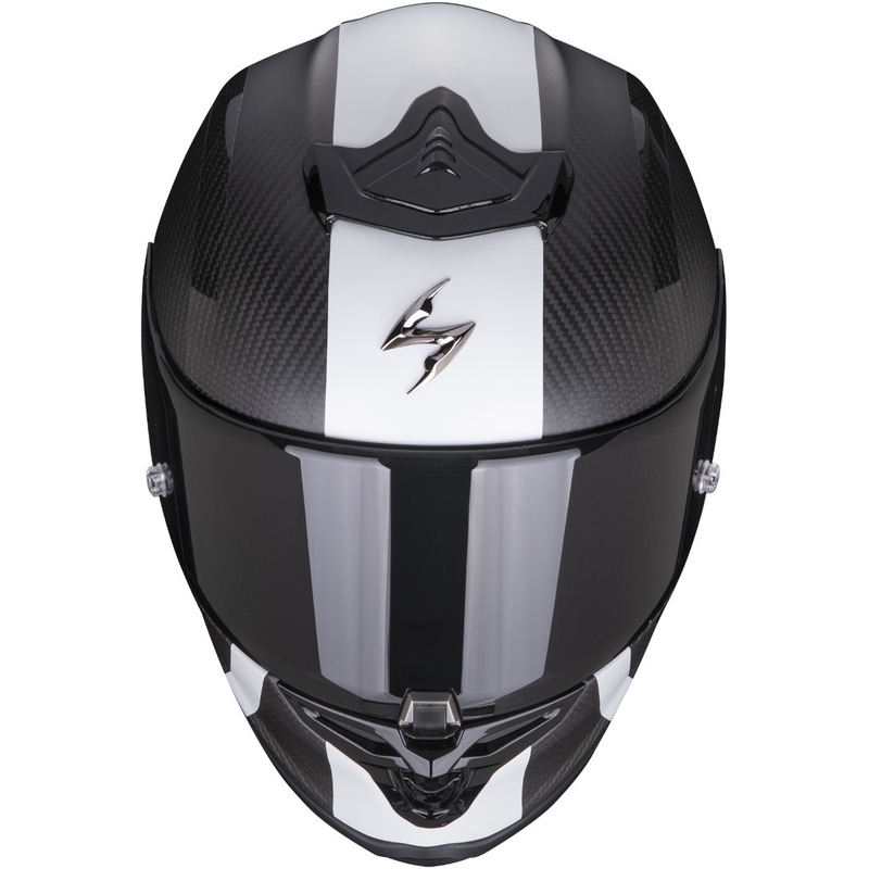 Integrálna prilba Scorpion EXO-R1 Carbon Air MG čierno-biela matná
