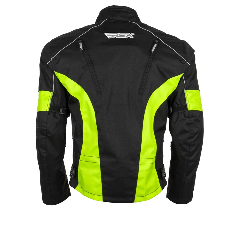 Bunda na moto RSA ST-01 čierno-fluo žltá - II. akosť