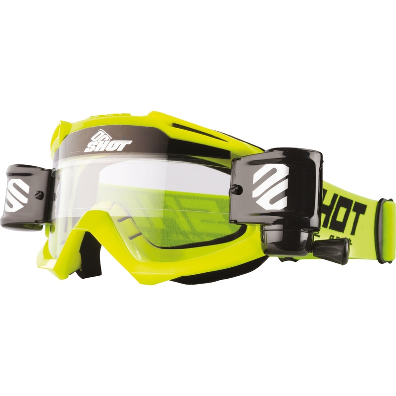 Motokrosové okuliare Shot Assault Roll-Off fluorescenčno žlté