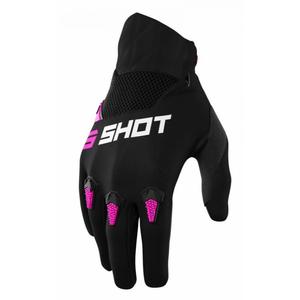 Detské motokrosové rukavice Shot Devo čierno-ružové výpredaj