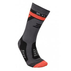 Ponožky Shot Race 2.0 sivo-oranžové