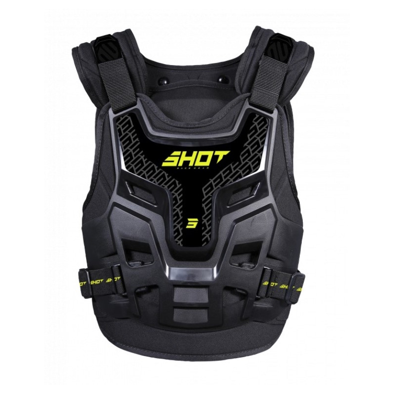 Chránič hrudi Shot Fighter 2.0 čierny-fluo žltý