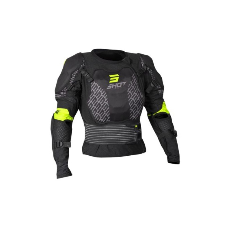 Chránič tela Shot Optimal čierno-fluo žltý