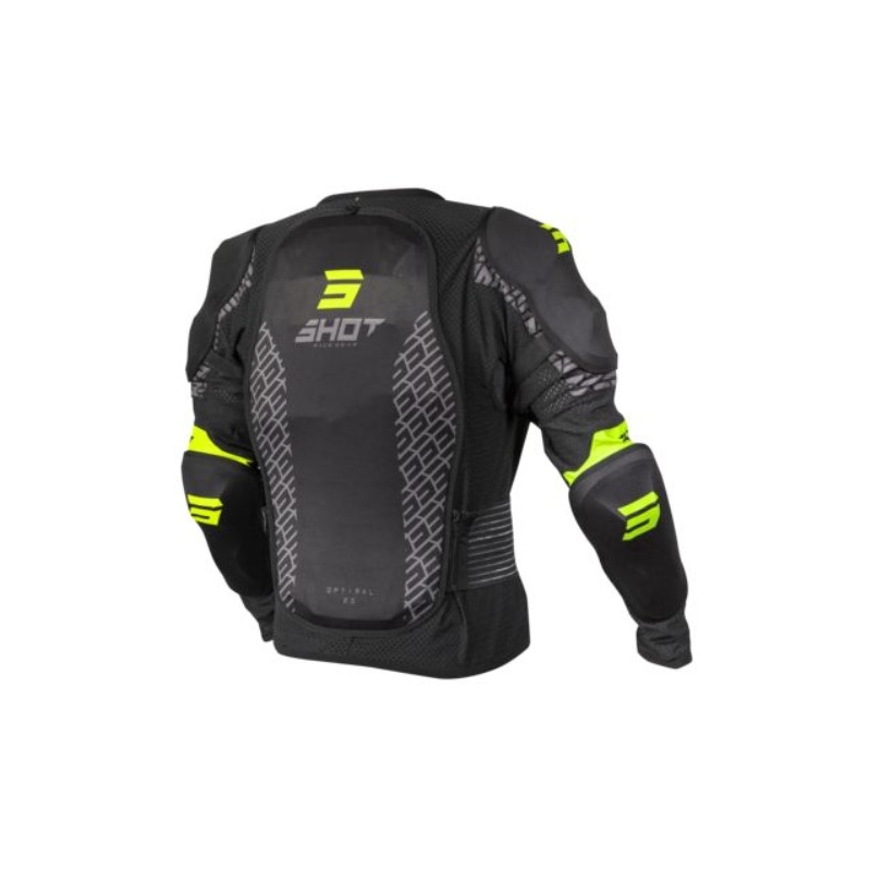 Chránič tela Shot Optimal čierno-fluo žltý