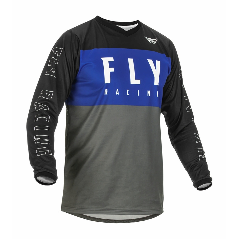 Motokrosový dres FLY Racing F-16 2022 šedo-čierno-modrý