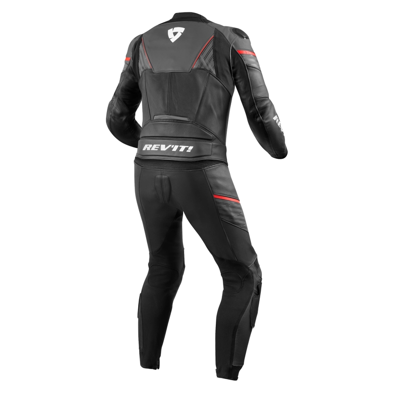 Kombinéza na motocykel Revit Beta šedo-fluorescenčno červená výpredaj