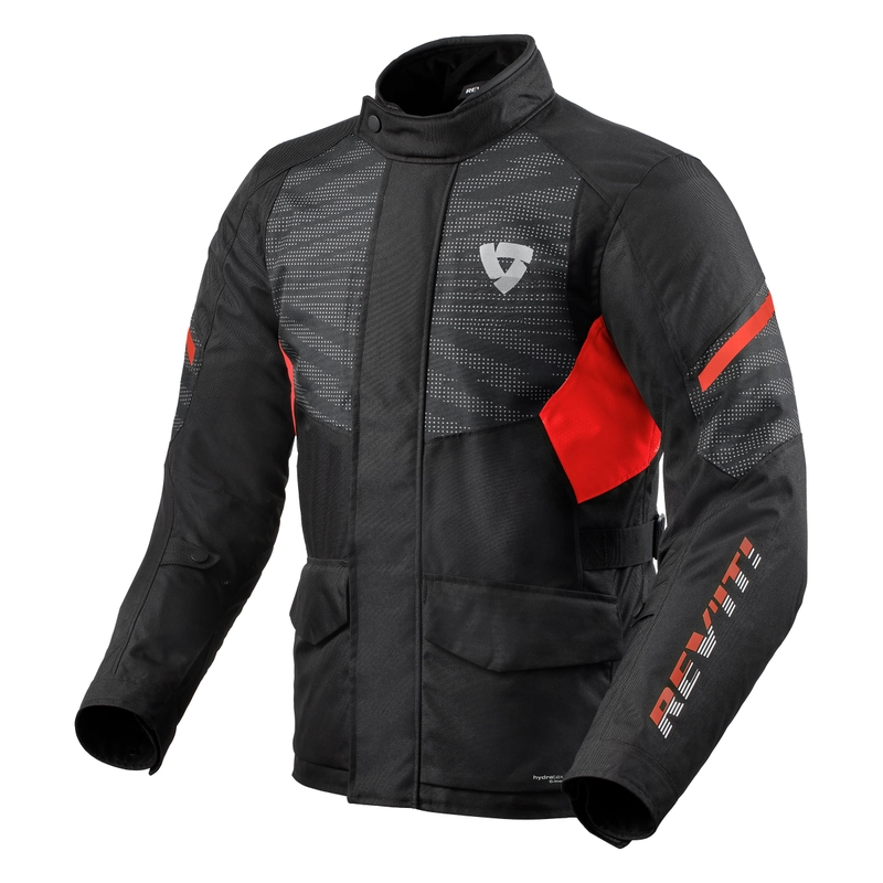 Bunda na motocykel Revit Duke H2O čierno-červená výpredaj