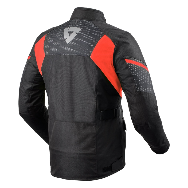 Bunda na motocykel Revit Duke H2O čierno-červená výpredaj
