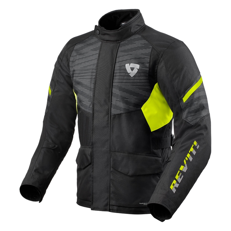 Bunda na motocykel Revit Duke H2O čierno-fluorescenčno žltá výpredaj