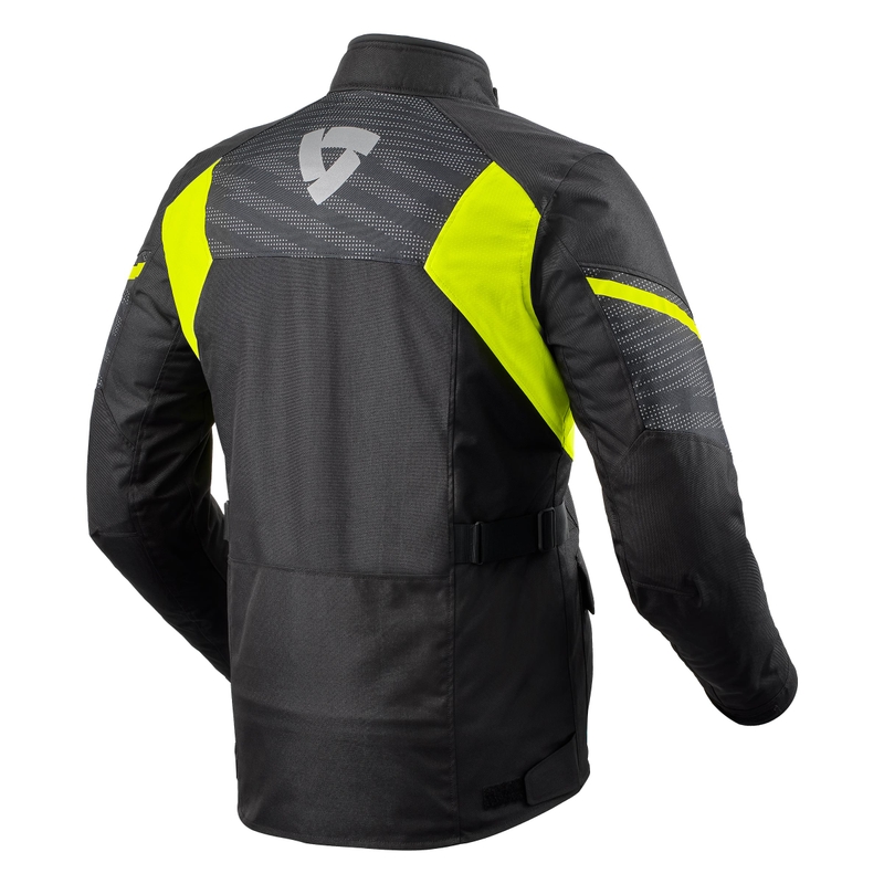 Bunda na motocykel Revit Duke H2O čierno-fluorescenčno žltá výpredaj