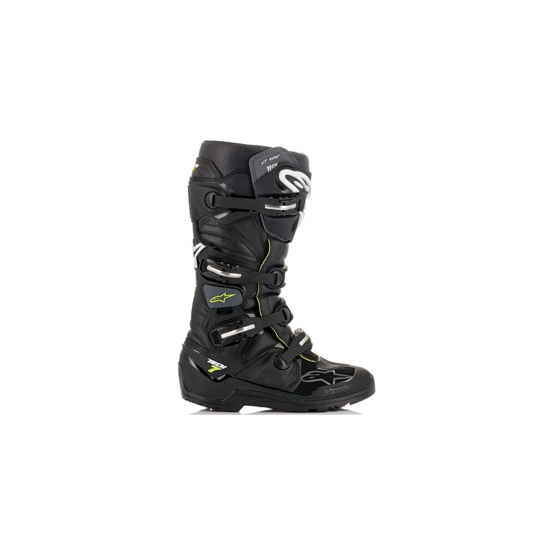 Topánky na motorku Alpinestars Tech 7 Enduro Drystar čierno-šedo-fluo žlté