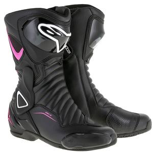 Dámske topánky na motocykl Alpinestars Stella S-MX 6 čierno-fialovo-biele